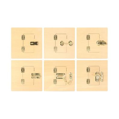 Verschlüsse-Bretter (6 Stück)