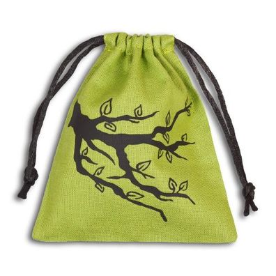 Wood Stoffbeutel - 110x120mm - grün