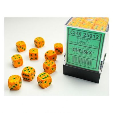 Würfel - 12 mm - Speckled Lotus (Würfelset 36 x W6)