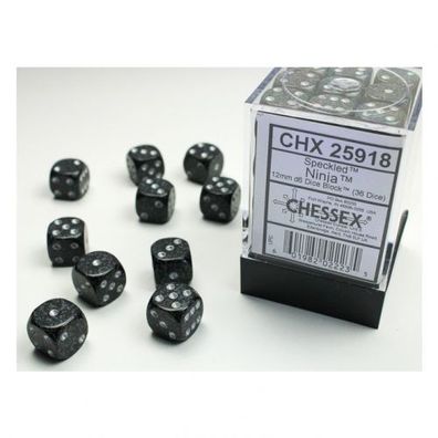 Würfel - 12 mm - Speckled Ninja (Würfelset 36 x W6)