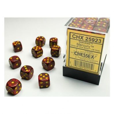 Würfel - 12 mm - Speckled Mercury (Würfelset 36 x W6)