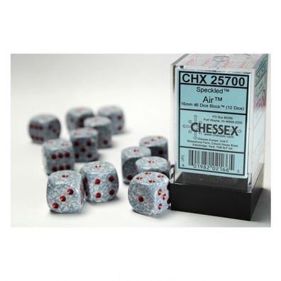 Würfel - 16mm - Speckled Air (Würfelset 12 x W6)