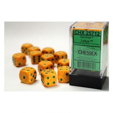 Würfel - 16mm - Speckled Lotus (Würfelset 12 x W6)
