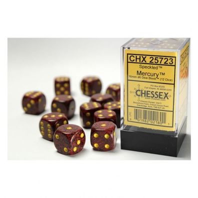 Würfel - 16mm - Speckled Mercury (Würfelset 12 x W6)