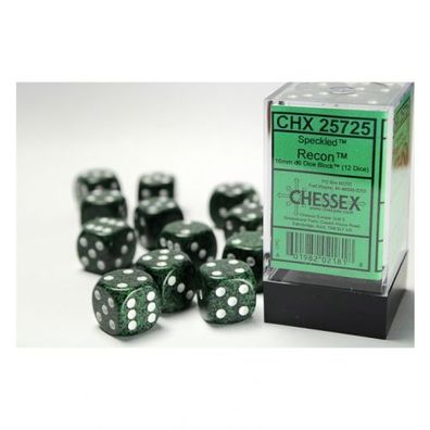Würfel - 16mm - Speckled Recon (Würfelset 12 x W6)