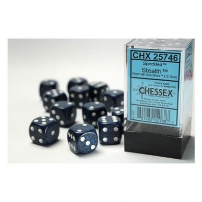 Würfel - 16mm - Speckled Stealth (Würfelset 12 x W6)