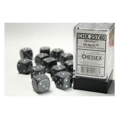 Würfel - 16mm - Speckled Hi-Tech (Würfelset 12 x W6)