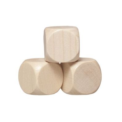 Würfel - Blanko - W6 - Ahorn - Holz - 20 mm