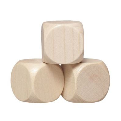 Würfel - Blanko - W6 - Ahorn - Holz - 30 mm
