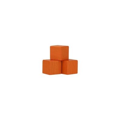 Würfel - Quader - kantig - 10mm - orange