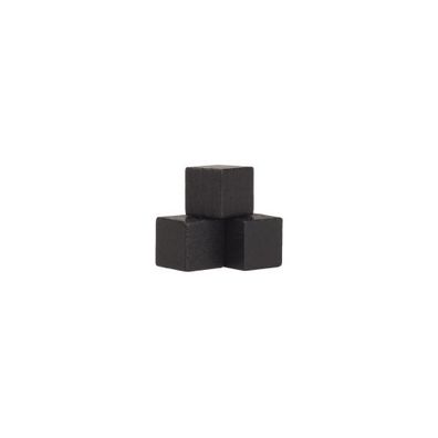 Würfel - Quader - kantig - 10mm - schwarz