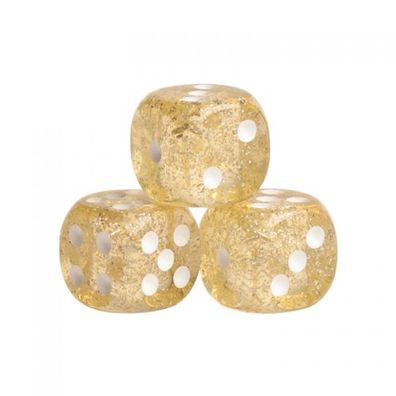 Würfel - Peking - hellgelb - Kunststoff - 16 mm