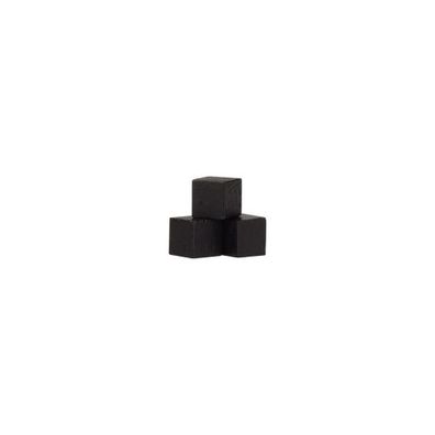 Würfel - Quader - kantig - 8mm - schwarz