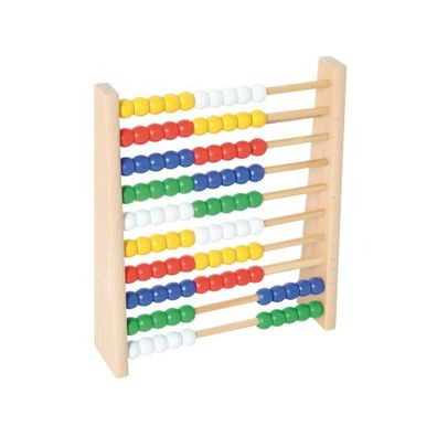 Zählrahmen mit 100 bunten Holzkugeln