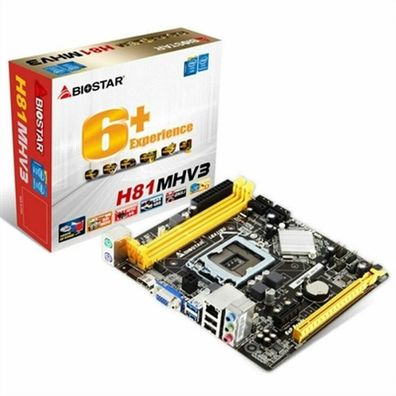 MB Biostar H81MHV3 V3.0 (H81, 1150, ATX, DR3, ntel)
