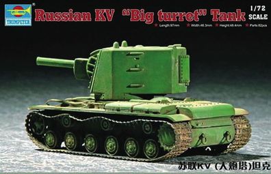 Trumpeter 1:72 7236 Soviet KV Big Turret