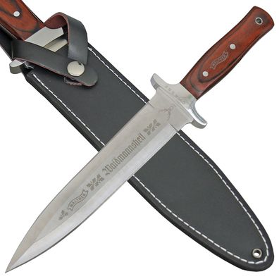 Walther La Chasse Saufänger Jagdmesser Abfangmesser mit Lederscheide (18 + )