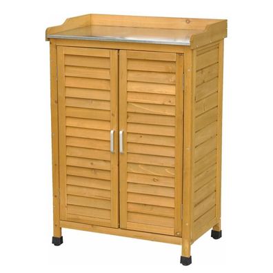 Gartenschrank braun