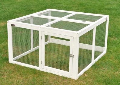 Anbau Freigehege Jumbo weiss - 96 x 100 x 55 cm
