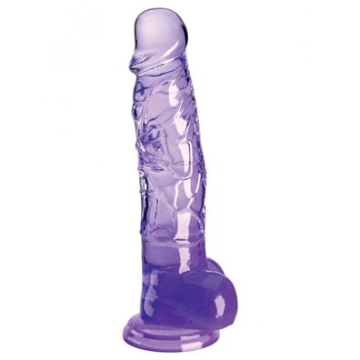 KingCockClear 8 w balls Purple