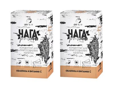 Chaga mit Sanddorn &amp; Vitamin C 2-10 x 5 g Birkenporling Schiefer Schillerporling