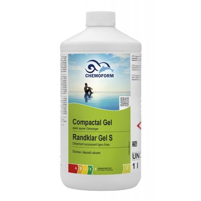 Chemoform Compactal Gel 1 l gegen Ablagerungen und Verschmutzungen am Beckenrand
