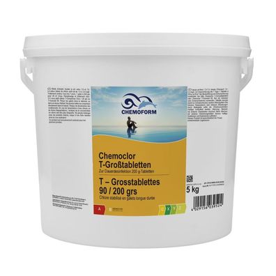 Chemoform Chemoclor T-Großtabletten 200 g Chlortabletten zur Dauerchlorung 5 kg