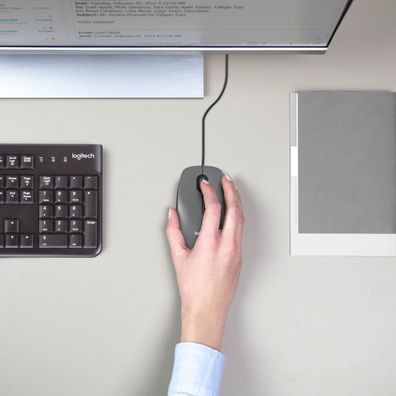 M100 (schwarz, kompatibel mit Windows/macOS/ChromeOS/Linux)
