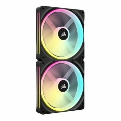 iCUE LINK QX140 RGB 140-mm-PWM-Lüfter (schwarz, Starter-Kit)