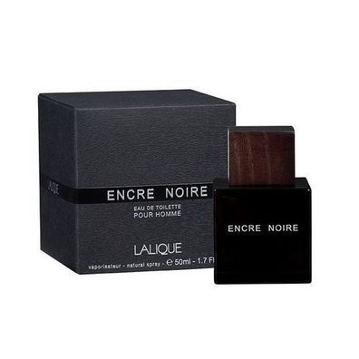 Lalique Encre Noire Eau de Toilette, 50ml - Herren Parfuem, holziger Duft, langan