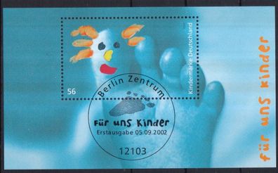 BRD 2002 gestempelt Block MiNr. 60 Für uns Kinder