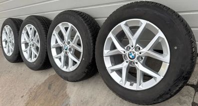 4x Original BMW X1 iX1 U11 17 Zoll Winterräder Y Speiche 896 6898299 DOT24 7,7-8,6mm