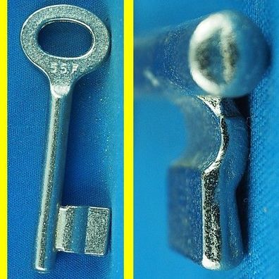 Basi Buntbartschlüssel für Einsteckschloss 77-55F Halm 7 mm Länge 75 mm