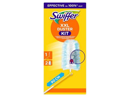 Swiffer Staubmagnet XXL (Handgriff + 2 Tücher) Staubwedel gegen Staub