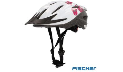 Fischer Erwachsene Fahrradhelm Radhelm Cityhelm Weiß rosa S/M
