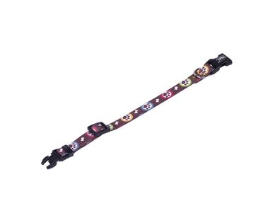 Nobby Hunde Halsband Paw Mini L: 13 - 20 cm; B: 10 mm braun