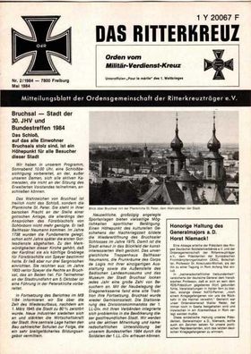 Das Ritterkreuz-Mitteilungsblatt der OG der Ritterkreuzträger e.V. 2-1984