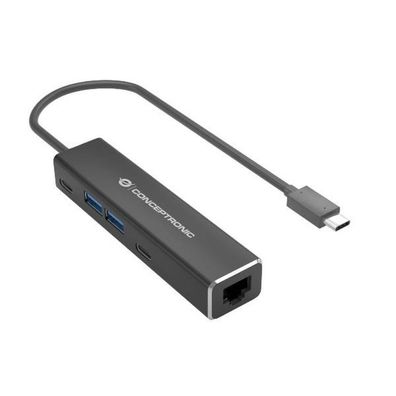 Conceptronic ABBY14B 4-Port Hub mit Ethernet
