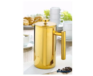 Esmeyer Kaffeebereiter Melina Gold 1 Liter Edelstahl PVD Beschichtung Doppelwandig