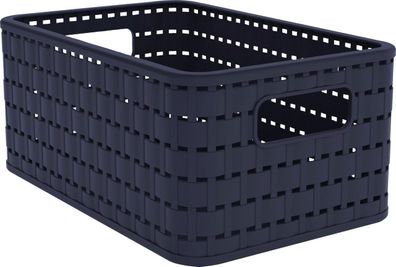 Rotho Aufbewahrungskorb A5 6 Liter Volumen 8873809 Kiste Country Rattan-Optik