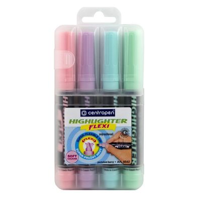 Centropen Flexi Pastell Textmarker 4 Stk