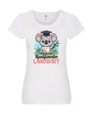 Koalifizierter Landwirt | Bauer | Landwirtschaft Damen Shirt Weiß