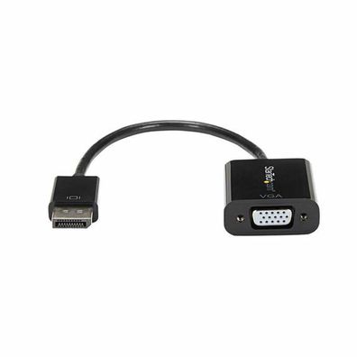 Startech Displayport 1.2 Kabel 0,1m DP zu VGA schwarz