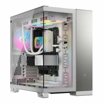 Corsair Geh Midi 6500X (Tempered Glass) White/Satin Grey