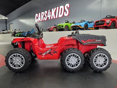 TrailBlazer Kinder Elektro Quad 6x6 24V – Leder, EVA Reifen, 2x65W, Bluetooth