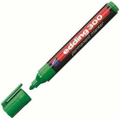 10 edding 300 Permanentmarker grün 1,5 - 3,0 mm