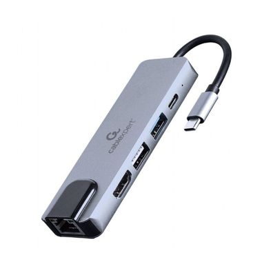 gembird USB Typ-C 5-in-1 Kombi-Adapter
