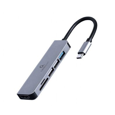 gembird USB Typ-C 6-in-1 Multi-Port Adapter