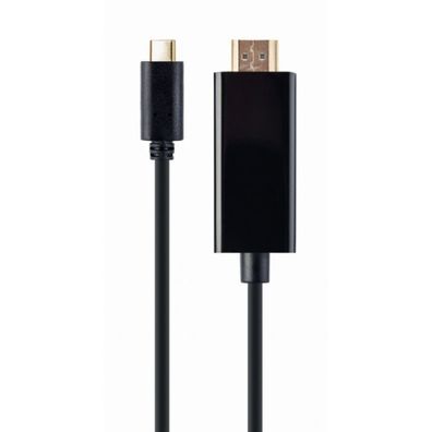 gembird USB-C auf HDMI Adapter, schwarz 4k@60 Hz