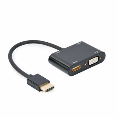 gembird HDMI Stecker auf HDMI + VGA Buchse Audioada. sch